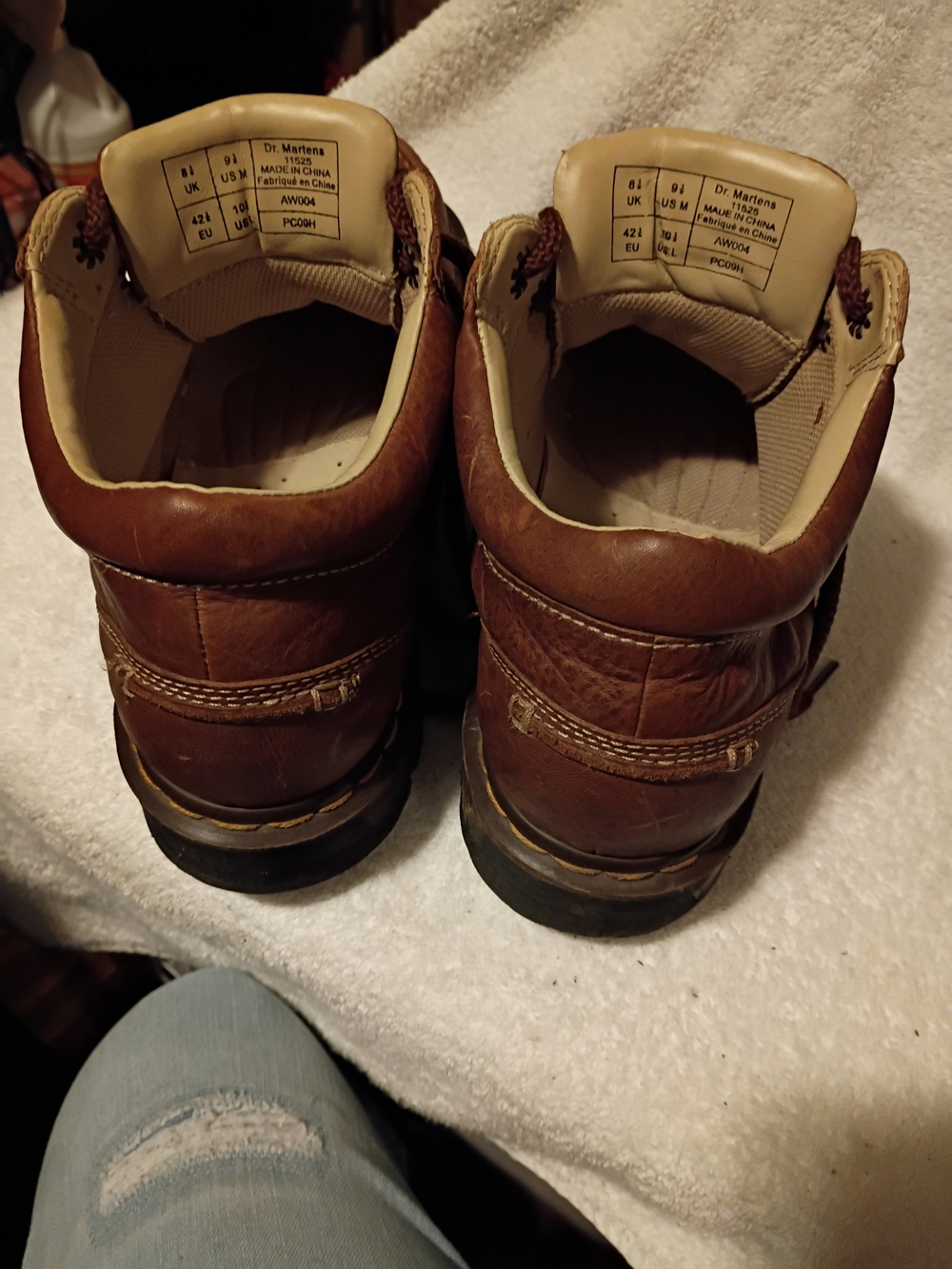 Dr. Martens Men’s Brown Leather Work Boots